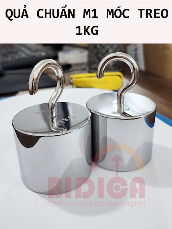 Quả cân chuẩn M1 móc treo 1Kg- Hình thực tế