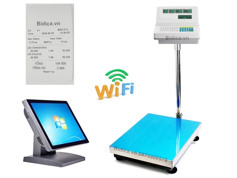 Cân Điện Tử Tính Tiền In Hóa Đơn BDC-A2 Wifi 150kg