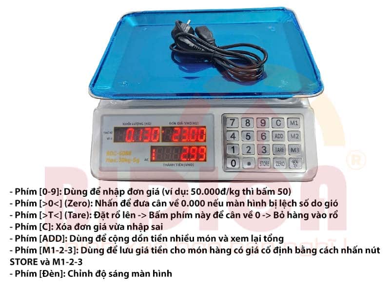 Cân tính giá bán hàng BDC-5068 30kg