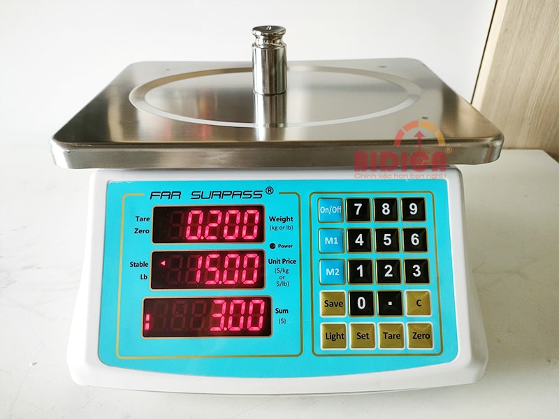 Cân điện tử 30kg chống nước tính giá ACS818