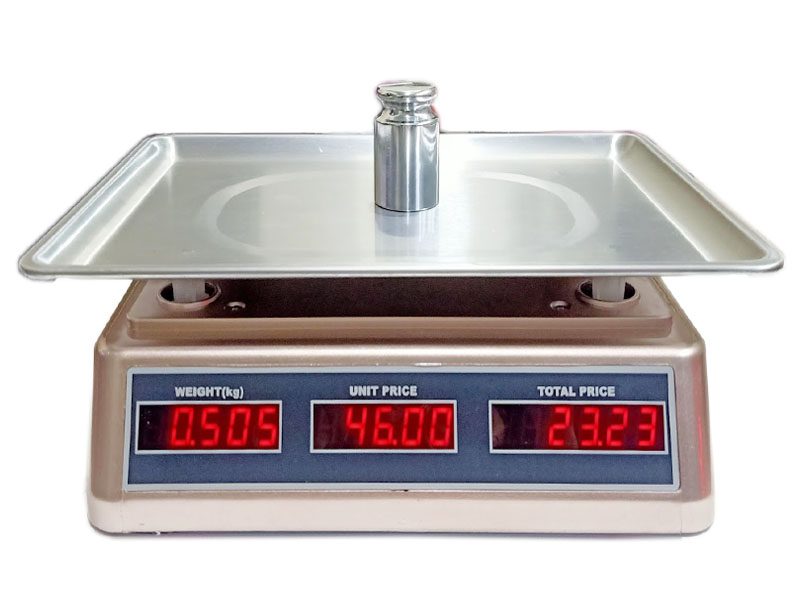 Mặt sau cân điện tử tính tiền chống nước BDC-5605 cân điện tử chống nước