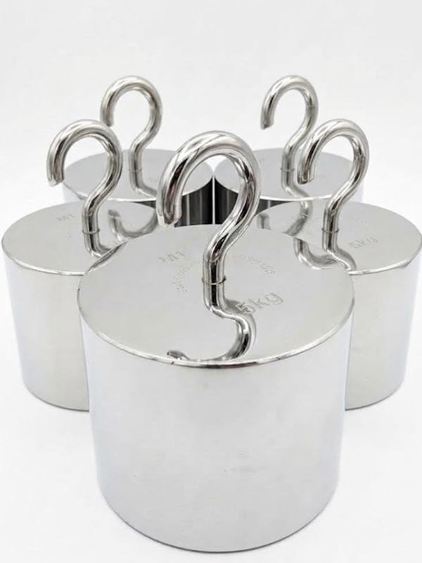 Quả cân chuẩn M1 móc treo 5Kg- Hình thực tế